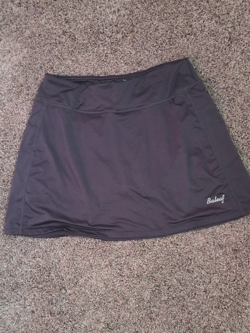 Baleaf Charcoal Grey Athletic Skort with Logo